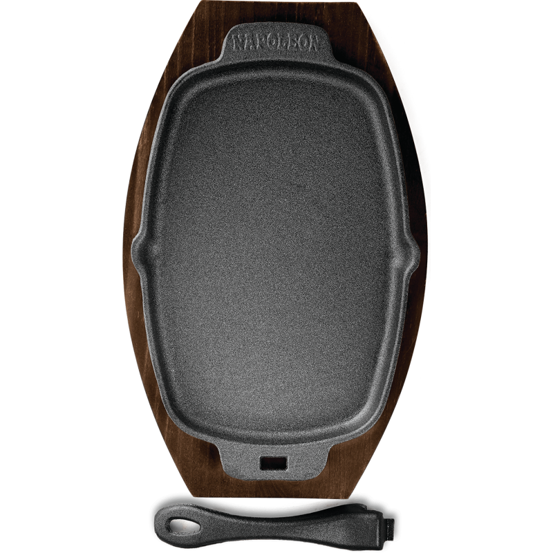 PLATEAU DE CUISSON SIZZLE EN FONTE AVEC SOUS-PLAT NAPOLEON
