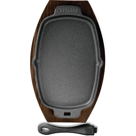 PLATEAU DE CUISSON SIZZLE EN FONTE AVEC SOUS-PLAT NAPOLEON