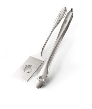 SET DE PINCE ET SPATULE EN ACIER INOXYDABLE NAPOLEON