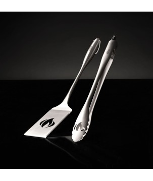 SET DE PINCE ET SPATULE EN ACIER INOXYDABLE NAPOLEON