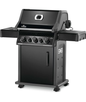 BARBECUE NAPOLEON ROGUE 425 À BRÛLEUR LATÉRAL, ARRIÈRE ET RÔTISSOIRE NOIR