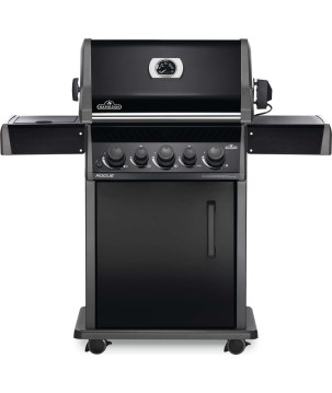 BARBACOA NAPOLEON ROGUE 425 CON QUEMADOR LATERAL, TRASERO INFRARROJO Y ASADOR NEGRA