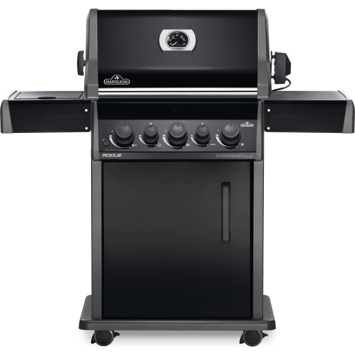BARBECUE NAPOLEON ROGUE 425 WITH SIDE AND REAR BURNER + ROTISSERIE SET BLACK BARBECUE NAPOLEON ROGUE 425 WITH SIDE AND REAR BURNER + ROTISSERIE SET BLACK