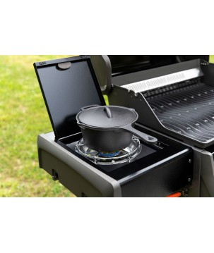 BARBACOA NAPOLEON ROGUE 425 CON QUEMADOR LATERAL, TRASERO INFRARROJO Y ASADOR NEGRA