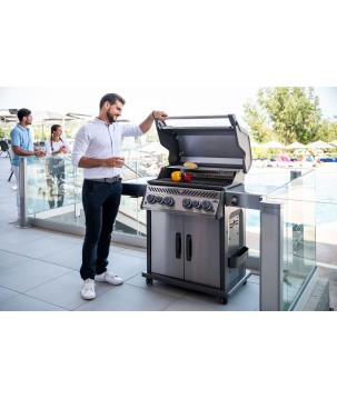 BARBACOA NAPOLEON ROGUE SE 525 CON QUEMADOR LATERAL Y TRASERO INFRARROJOS INOX