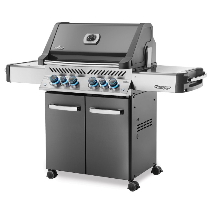 BARBECUE NAPOLEON PRESTIGE 500 À BRÛLEURS LATÉRAL ET ARRIÈRE INFRAROUGES GRIS ANTHRACITE BARBECUE NAPOLEON PRESTIGE 500 À BRÛLEURS LATÉRAL ET ARRIÈRE INFRAROUGES GRIS ANTHRACITE