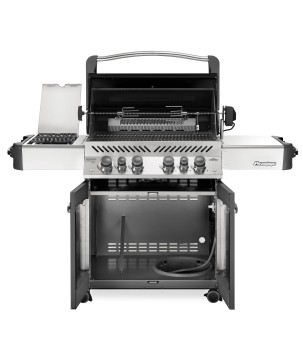 BARBACOA NAPOLEON PRESTIGE 500 CON QUEMADOR LATERAL Y TRASERO INFRARROJOS GRIS ANTRACITA