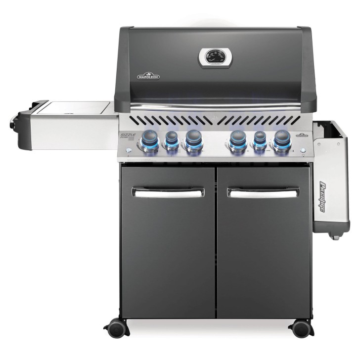 BARBACOA NAPOLEON PRESTIGE 500 CON QUEMADOR LATERAL Y TRASERO INFRARROJOS GRIS ANTRACITA BARBACOA NAPOLEON PRESTIGE 500 CON QUEMADOR LATERAL Y TRASERO INFRARROJOS GRIS ANTRACITA