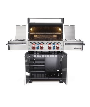 BARBECUE NAPOLEON PRESTIGE PRO 500 WITH INFRARED SIDE AND REAR BURNERS STAINLESS STEEL