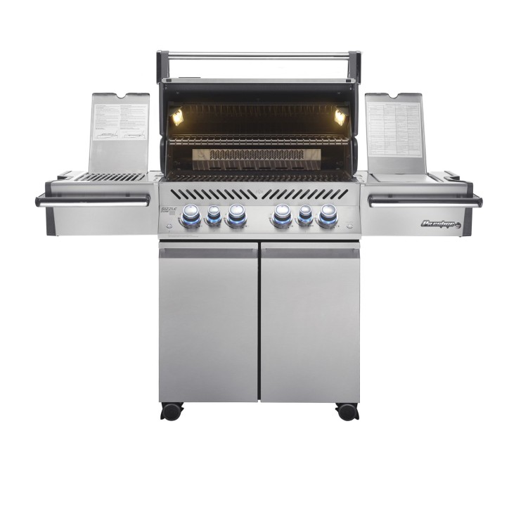 BARBECUE NAPOLEON PRESTIGE PRO 500 WITH INFRARED SIDE AND REAR BURNERS STAINLESS STEEL