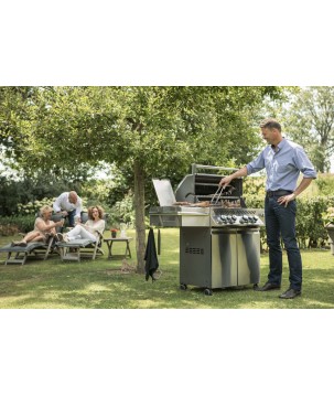 BARBECUE NAPOLEON PRESTIGE PRO 500 WITH INFRARED SIDE AND REAR BURNERS STAINLESS STEEL