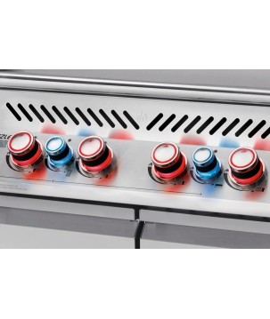 BARBECUE NAPOLEON PRESTIGE PRO 500 À BRÛLEURS LATÉRAL ET ARRIÈRE INFRAROUGES INOX