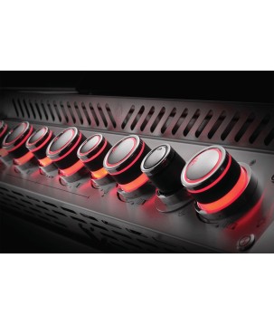 BARBECUE NAPOLEON PRESTIGE PRO 665 À BRÛLEURS LATÉRAL ET ARRIÈRE INFRAROUGES INOX