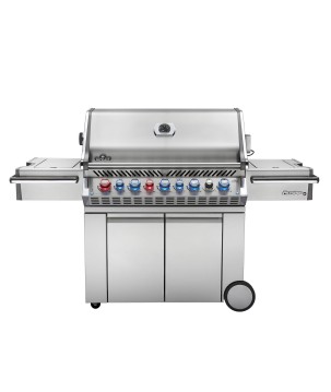 BARBACOA NAPOLEON PRESTIGE PRO 665 CON QUEMADOR LATERAL Y TRASERO INFRARROJOS INOX
