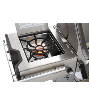 BARBACOA NAPOLEON PRESTIGE PRO 825 CON QUEMADOR LATERAL DE POTENCIA, QUEMADORES INFERIORES Y TRASEROS INFRARROJOS INOX