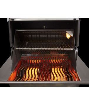 BARBACOA NAPOLEON PRESTIGE PRO 825 CON QUEMADOR LATERAL DE POTENCIA, QUEMADORES INFERIORES Y TRASEROS INFRARROJOS INOX