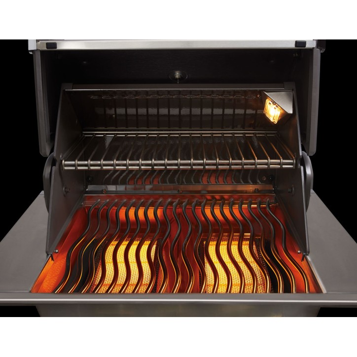 BARBECUE NAPOLEON PRESTIGE PRO 825 À BRÛLEUR LATÉRAL DOUBLE, BRÛLEURS DE CUVE ET ARRIÈRE INFRAROUGES INOX