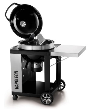 BARBECUE AU CHARBON DE BOIS PRO 57cm AVEC CHARIOT NAPOLEON 