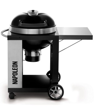 BARBACOA DE CARBÓN PRO 57cm CON CARRO NAPOLEON