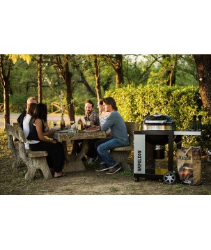 BARBECUE AU CHARBON DE BOIS PRO 57cm AVEC CHARIOT NAPOLEON 