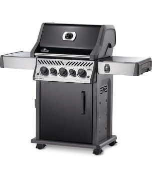 BARBACOA NAPOLEON ROGUE 425 CON QUEMADOR LATERAL, TRASERO Y ASADOR NEGRA
