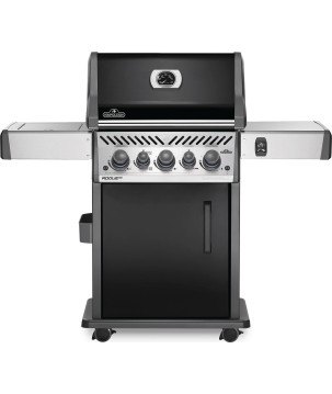 BARBACOA NAPOLEON ROGUE 425 CON QUEMADOR LATERAL, TRASERO Y ASADOR NEGRA