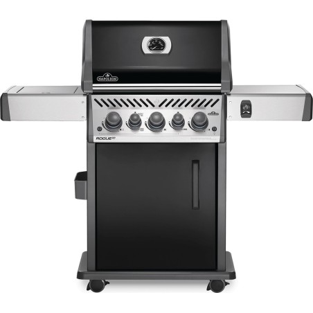 BARBACOA NAPOLEON ROGUE 425 CON QUEMADOR LATERAL, TRASERO Y ASADOR NEGRA