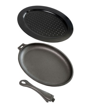 CAST IRON SKILLET WITH TRAY NAPOLEON