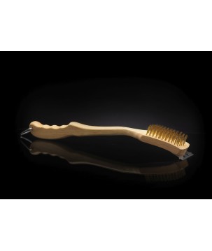 BROSSE EN BOIS AVEC FILAMENTS EN LAITON NAPOLEON