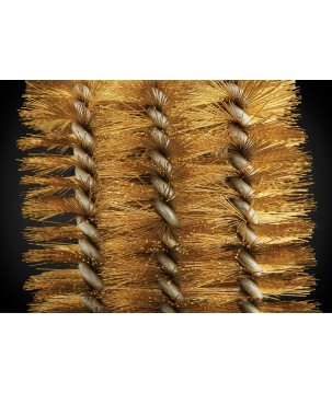 BROSSE AVEC FILAMENTS EN LAITON EN TROIS RANGÉES NAPOLEON