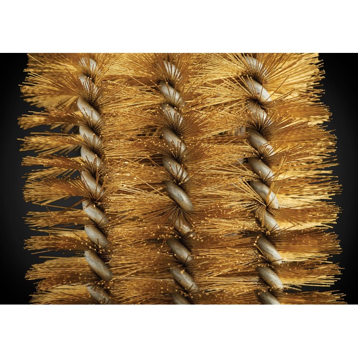 BRUSH WITH BRASS BRISTLES IN TRIPLE ROW NAPOLEON BRUSH WITH BRASS BRISTLES IN TRIPLE ROW NAPOLEON
