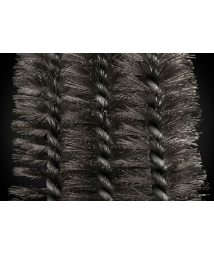 BROSSE AVEC FILAMENTS EN ACIER INOXYDABLE EN TROIS RANGÉES ET GRATTOIR NAPOLEON