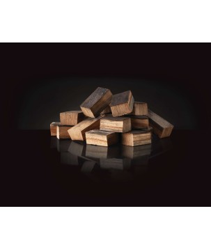 TROZOS DE MADERA DE ROBLE DE BARRIL DE WHISKY PARA AHUMAR NAPOLEON