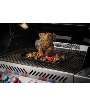 PLANCHA CERÁMICA CON SOPORTE PARA POLLO NAPOLEON