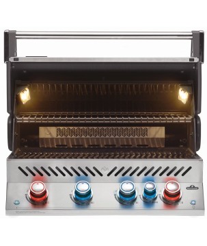 BARBACOA NAPOLEON PRESTIGE PRO 500 CON QUEMADOR TRASERO INFRARROJO INOX EMPOTRADA