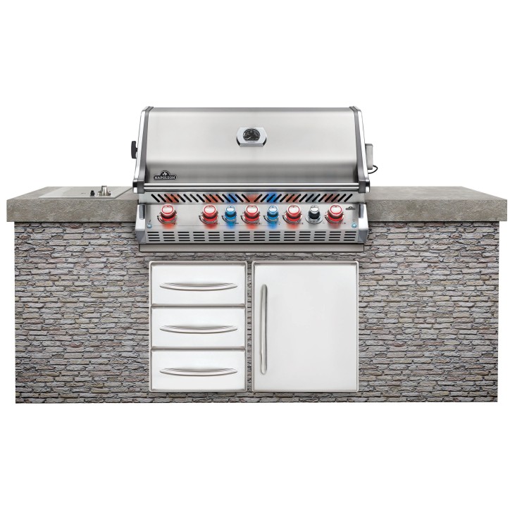 BARBECUE ENCASTRÉ NAPOLEON PRESTIGE PRO 665 À BRÛLEUR ARRIÈRE INFRAROUGE INOX BARBECUE ENCASTRÉ NAPOLEON PRESTIGE PRO 665 À BRÛLEUR ARRIÈRE INFRAROUGE INOX