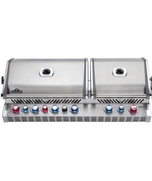 BARBACOA NAPOLEON PRESTIGE PRO 825 CON QUEMADORES INFERIORES Y TRASEROS INFRARROJOS INOX EMPOTRADA