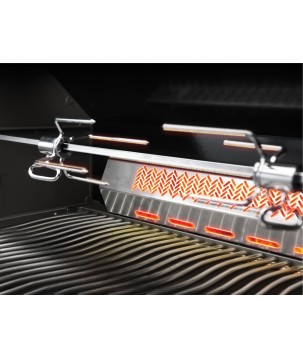 BARBECUE ENCASTRÉ NAPOLEON PRESTIGE PRO 500 À BRÛLEUR ARRIÈRE INFRAROUGE INOX GAZ NATUREL