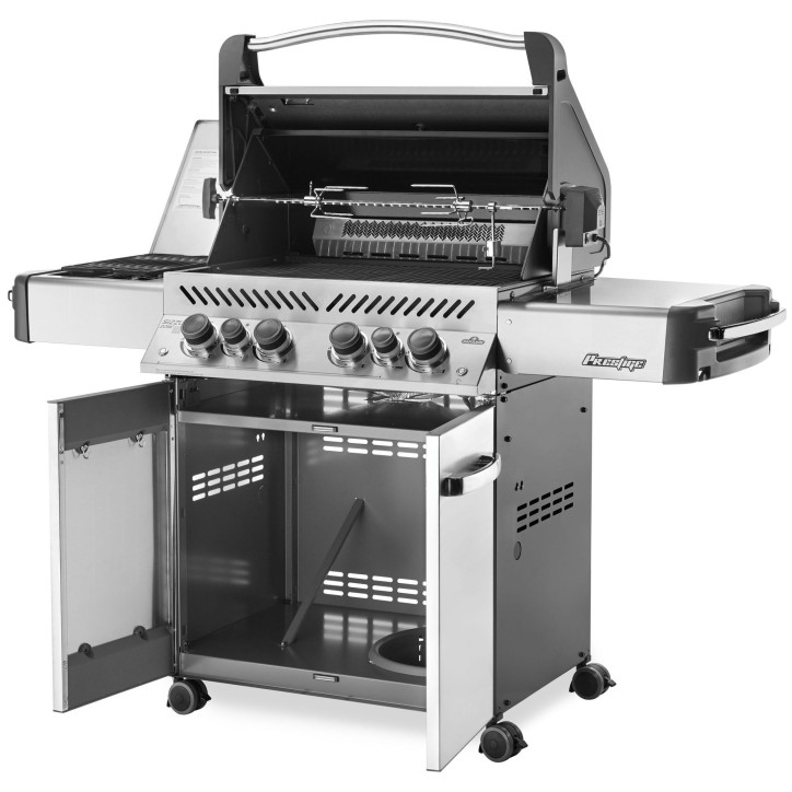 BARBECUE NAPOLEON PRESTIGE 500 WITH INFRARED SIDE AND REAR BURNERS STAINLESS STEEL NATURAL GAS BARBECUE NAPOLEON PRESTIGE 500 WITH INFRARED SIDE AND REAR BURNERS STAINLESS STEEL NATURAL GAS