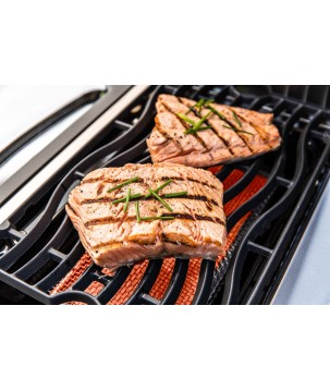 BARBECUE NAPOLEON PRESTIGE 500 À BRÛLEURS LATÉRAL ET ARRIÈRE INFRAROUGES INOX GAZ NATUREL