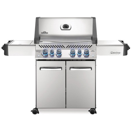BARBECUE NAPOLEON PRESTIGE 500 WITH INFRARED SIDE AND REAR BURNERS STAINLESS STEEL