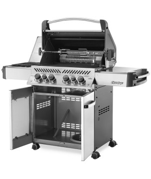 BARBECUE NAPOLEON PRESTIGE 500 WITH INFRARED SIDE AND REAR BURNERS STAINLESS STEEL