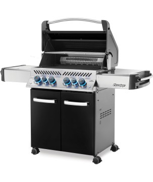 BARBECUE NAPOLEON PRESTIGE 500 À BRÛLEURS LATÉRAL ET ARRIÈRE INFRAROUGES NOIR