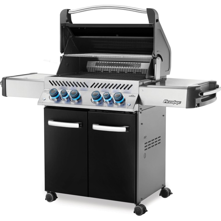 BARBECUE NAPOLEON PRESTIGE 500 WITH INFRARED SIDE AND REAR BURNERS BLACK BARBECUE NAPOLEON PRESTIGE 500 WITH INFRARED SIDE AND REAR BURNERS BLACK