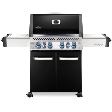 BARBECUE NAPOLEON PRESTIGE 500 À BRÛLEURS LATÉRAL ET ARRIÈRE INFRAROUGES NOIR