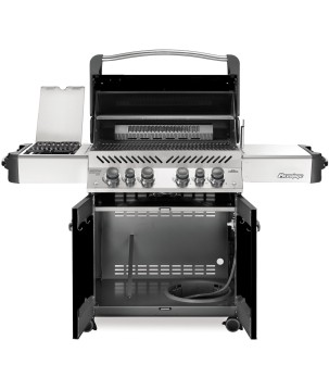BARBACOA NAPOLEON PRESTIGE 500 CON QUEMADOR LATERAL Y TRASERO INFRARROJOS NEGRA