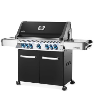 BARBECUE NAPOLEON PRESTIGE 665 WITH INFRARED SIDE AND REAR BURNERS BLACK