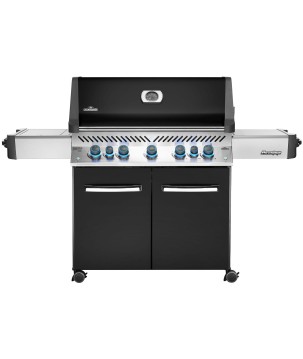 BARBECUE NAPOLEON PRESTIGE 665 À BRÛLEURS LATÉRAL ET ARRIÈRE INFRAROUGES NOIR