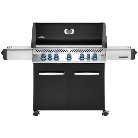 BARBACOA NAPOLEON PRESTIGE 665 CON QUEMADOR LATERAL Y TRASERO INFRARROJOS NEGRA