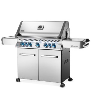 BARBECUE NAPOLEON PRESTIGE 665 À BRÛLEURS LATÉRAL ET ARRIÈRE INFRAROUGES INOX